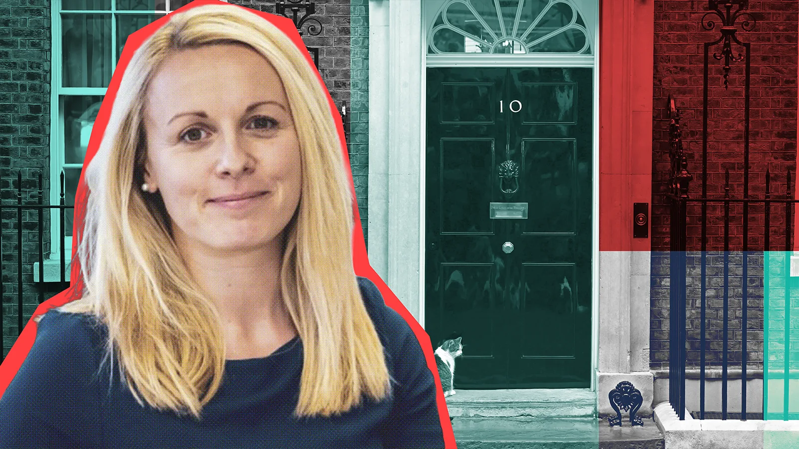 Steph Driver in front of 10 Downing Street