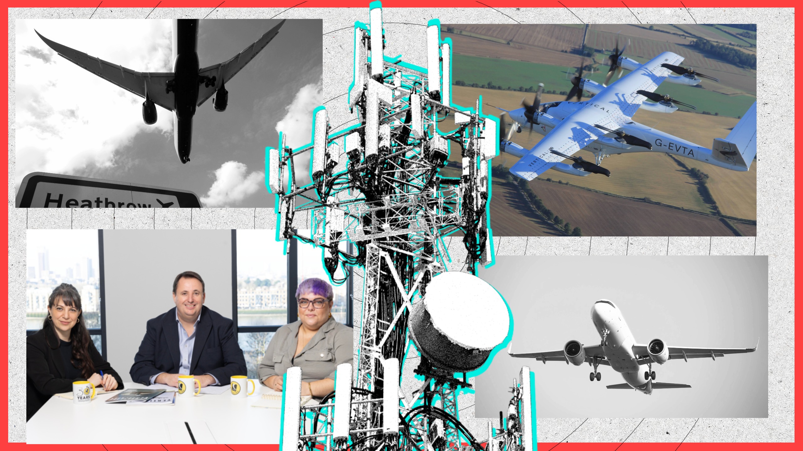 How We Do Comms at style image with three images of planes and one of the CAA comms team