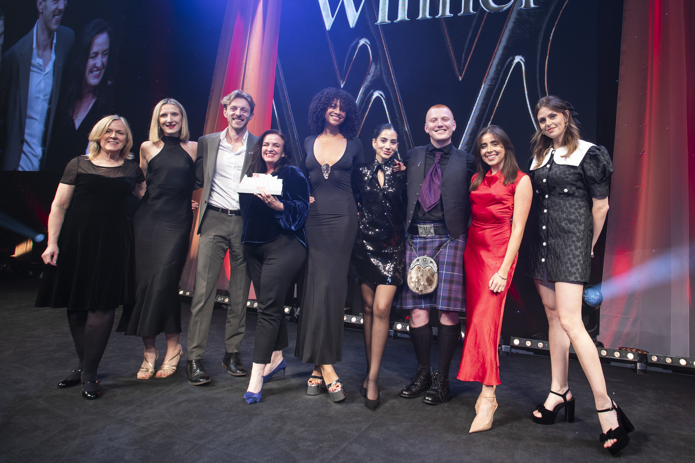 The team from Diageo receive their award