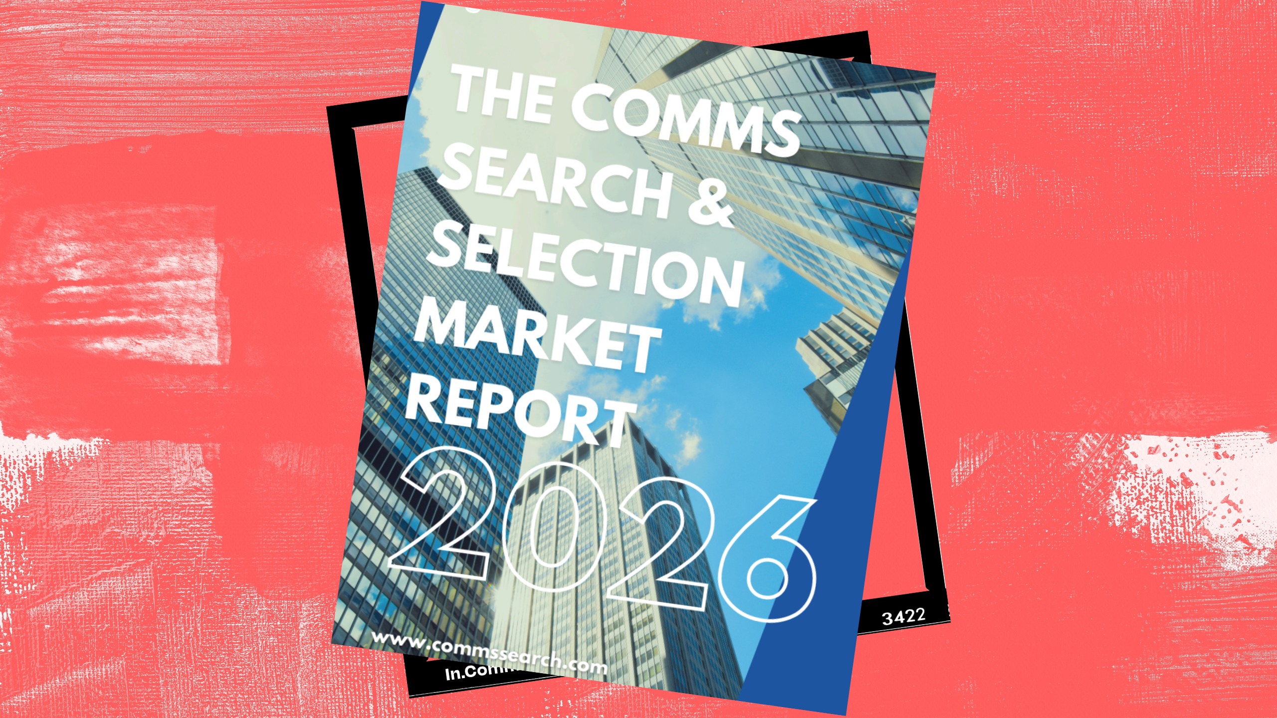Picture of Comms Search and Selection Market Report 2026 on a red background