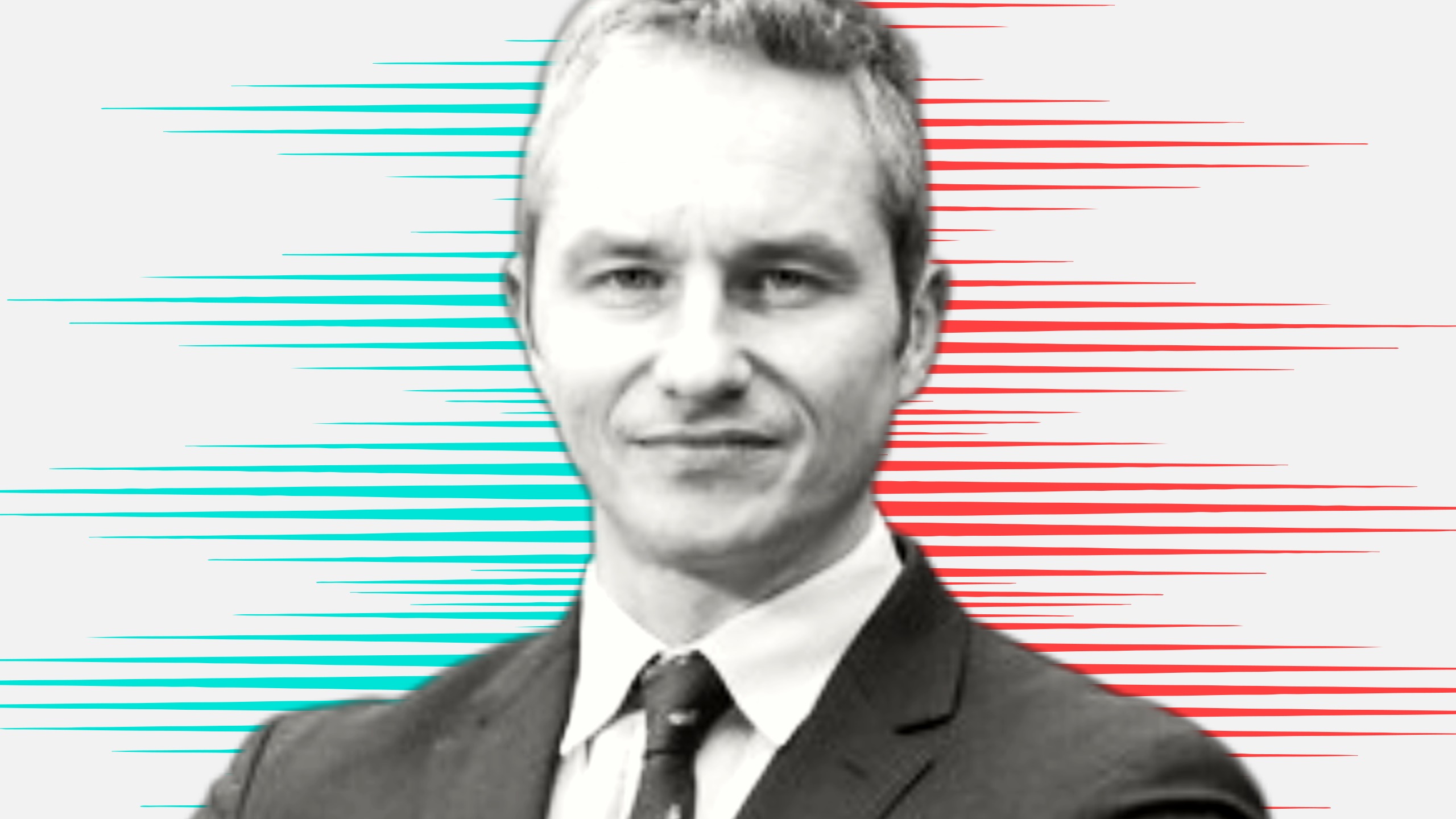 Cutout image of Rob Hall on a people moves style background