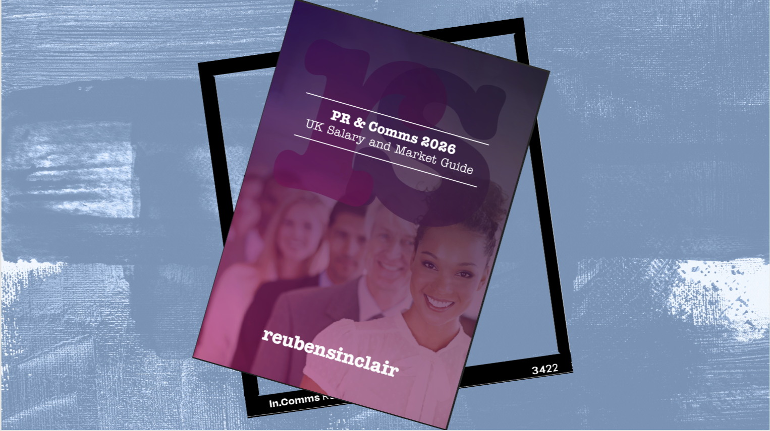 Cover of report by Reuben Sinclair in the style of In.Comms Research & Reports articles, with gray colour wash background.