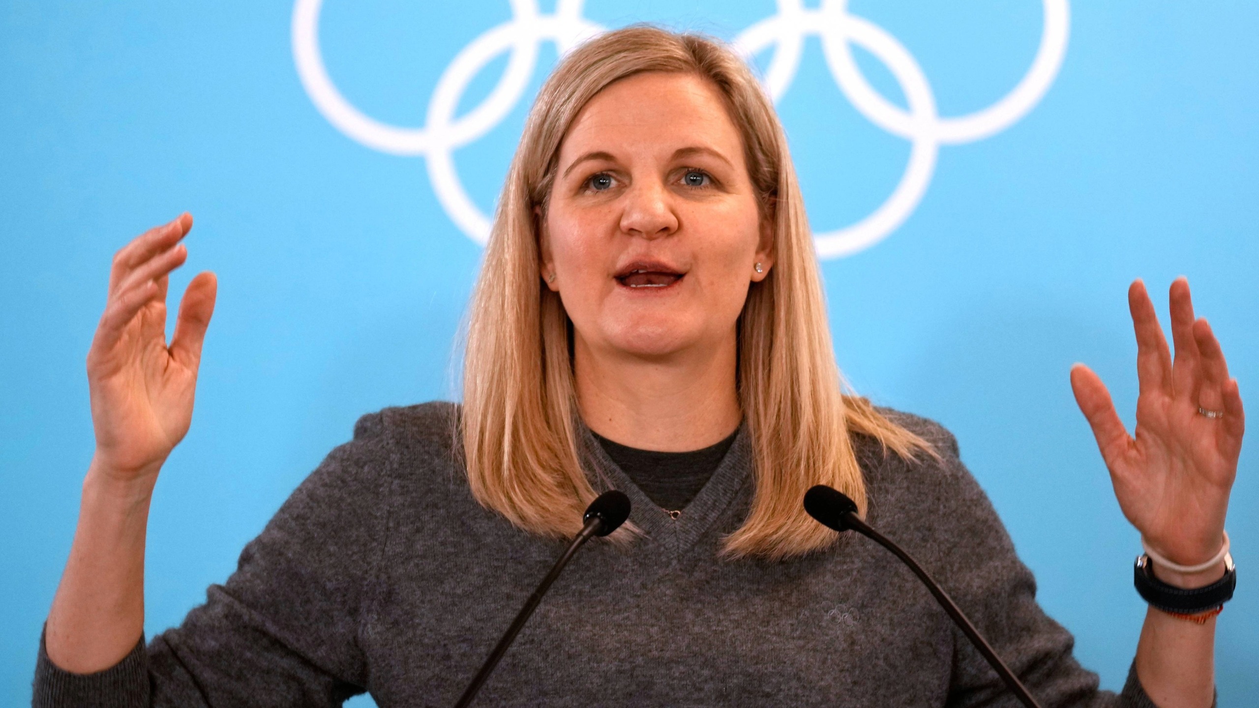 Picture of IOC president Kirsty Coventry